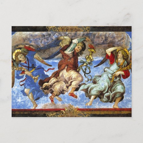  Angels From Assumption and Annunciation by Lippi Holiday Postcard