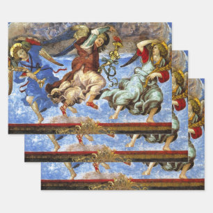  Angels From Assumption and Annunciation by Lippi Wrapping Paper Sheets