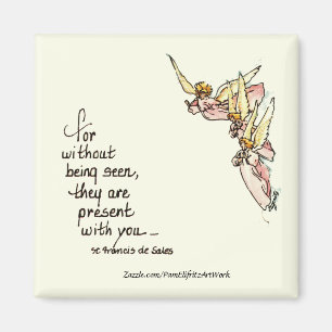 Angels From Clouds with Saying of Comfort for You Magnet