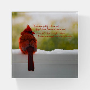 "Angels From Heaven It's Been Said" Paperweight