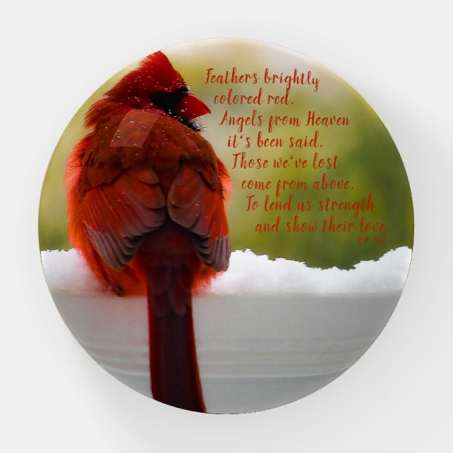 "Angels From Heaven It's Been Said" Paperweight (Front)