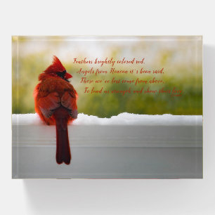 "Angels From Heaven It's Been Said" Paperweight