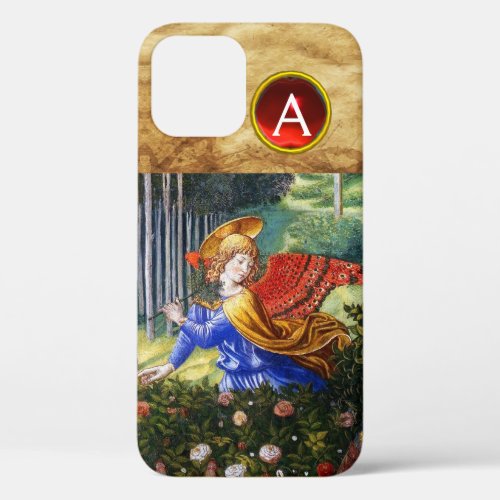 Angels Gathering Flowers in a Heavenly Landscape iPhone 12 Case