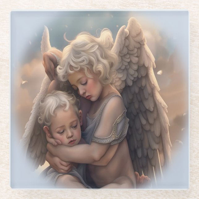 Angels Glass Coaster (Front)