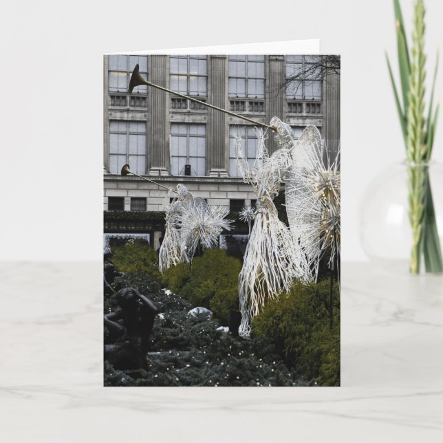 Angels in Manhattan, NYC Christmas Card (Front)