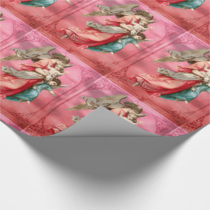 Angels in mid air Holiday Wrapping Paper