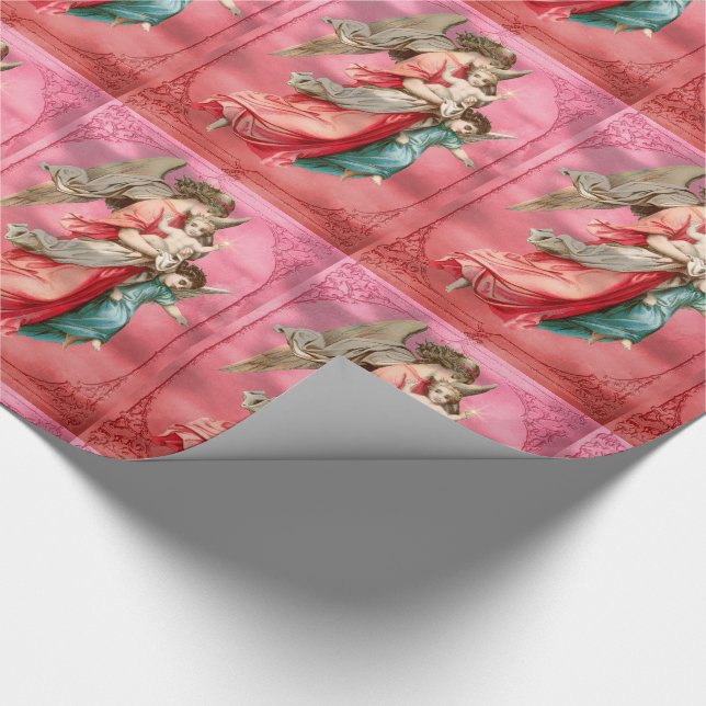 Angels in mid air Holiday Wrapping Paper (Corner)