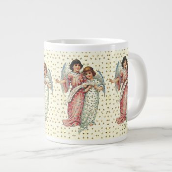 Angels In Pink And Blue Bone China Mug by justcrosses at Zazzle