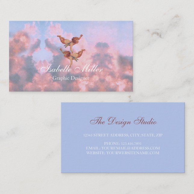 Angels in the sky                                  business card (Front/Back)