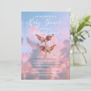 Angels in the sky invitation