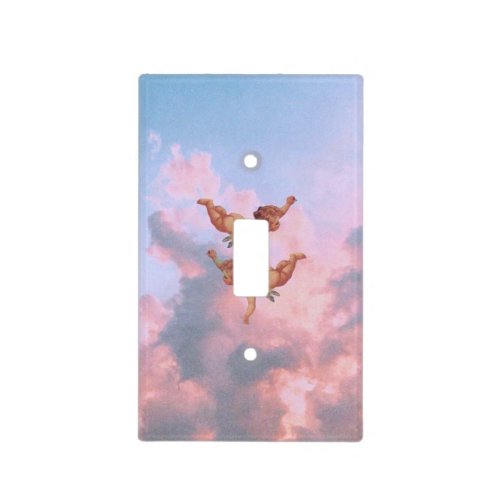 Angels in the sky light switch cover