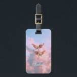 Angels in the sky                                  luggage tag<br><div class="desc">Angels in the sky                             



angel angels cherubim cupid, 
sky feather illustration art, 
 raphael religious heart trendy, 
 catholic fly christian beautiful , 
romantic little angelic painting, 
 girl boy heaven celebration, 
 valentine christmas drawing , 
 flying cute love wings , 
pink baby vintage wing, 
cherubim angel angels cupid, </div>