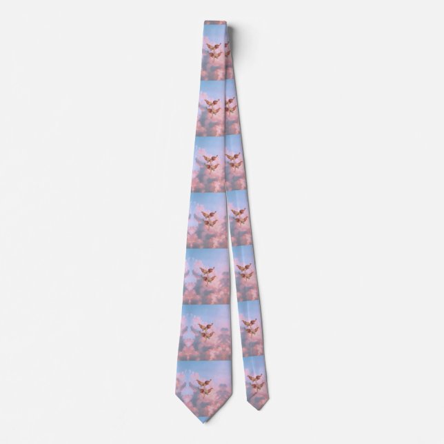 Angels in the sky neck tie (Front)
