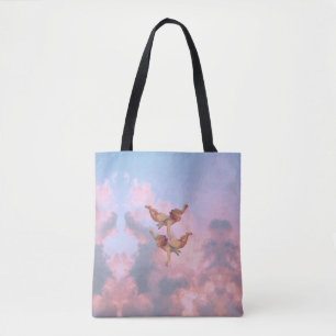 Angels in the sky tote bag