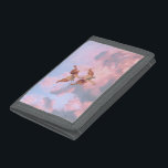 Angels in the sky trifold wallet<br><div class="desc">Angels in the sky                             



angel angels cherubim cupid, 
sky feather illustration art, 
 raphael religious heart trendy, 
 catholic fly christian beautiful , 
romantic little angelic painting, 
 girl boy heaven celebration, 
 valentine christmas drawing , 
 flying cute love wings , 
pink baby vintage wing, 
cherubim angel angels cupid, </div>