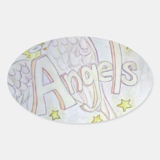 Angels Inspirational Word Art Decal Stickers