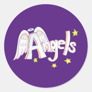 Angels Inspirational Word Art Sticker Decals