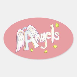 Angels Inspirational Word Art Sticker Decals
