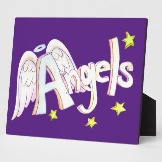 Angels Inspirational Word Painting Poem Plaque