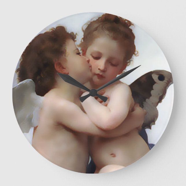 Angels Kiss Wall Clock (Front)