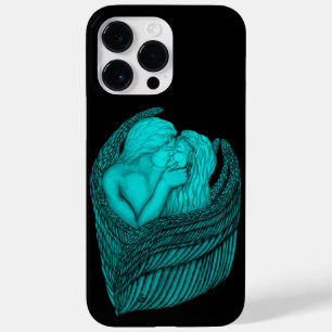 Angels Kissing , black and green Design Case-Mate iPhone 14 Pro Max Case