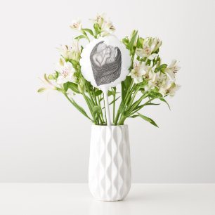 Angels Kissing , black and white Design Balloon