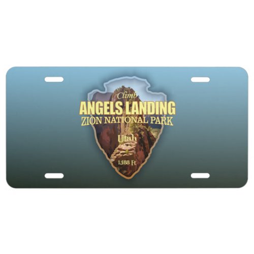 Angels Landing arrowhead License Plate