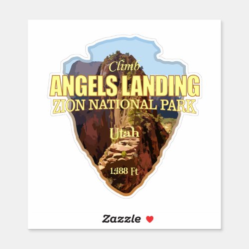 Angels Landing arrowhead Sticker