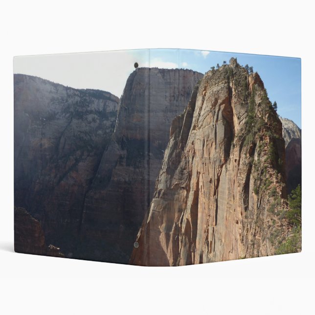 Angels Landing at Zion National Park 3 Ring Binder (Background)