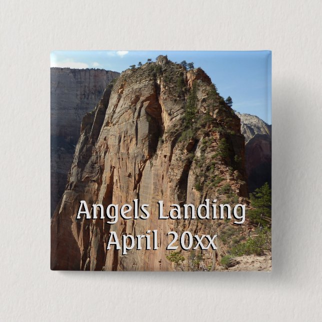 Angels Landing at Zion National Park Button (Front)