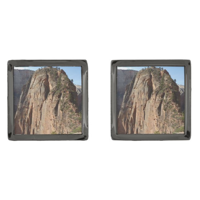 Angels Landing at Zion National Park Cufflinks (Front)