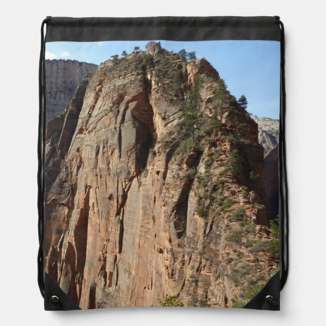 Angels Landing at Zion National Park Drawstring Bag (Front)