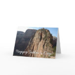 Angels Landing at Zion National Park Father's Day Card