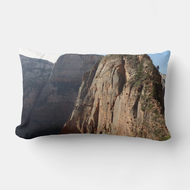 Angels Landing at Zion National Park Lumbar Pillow (Front)