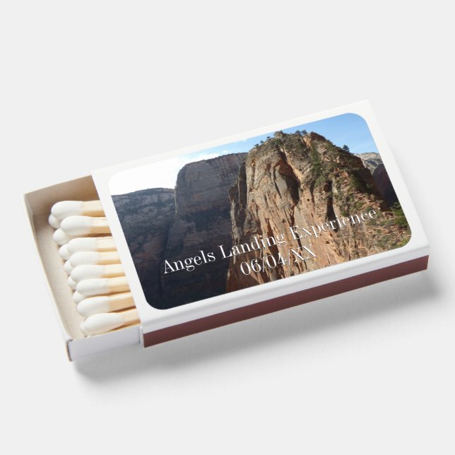 Angels Landing at Zion National Park Matchboxes (Front Open)