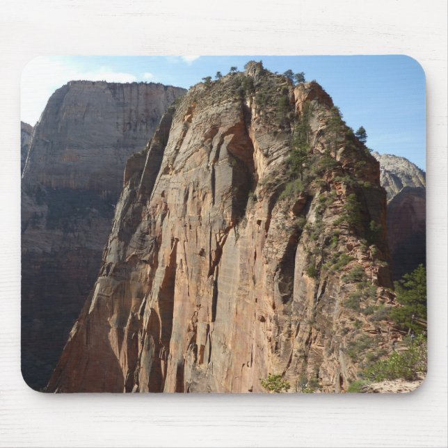 Angels Landing at Zion National Park Mouse Pad (Front)