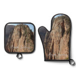 Angels Landing at Zion National Park Oven Mitt & Pot Holder Set