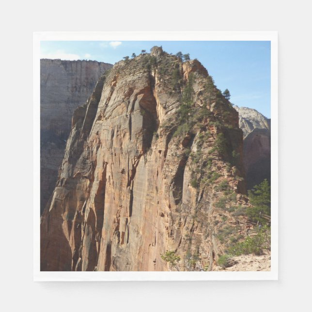 Angels Landing at Zion National Park Paper Napkins (Front)