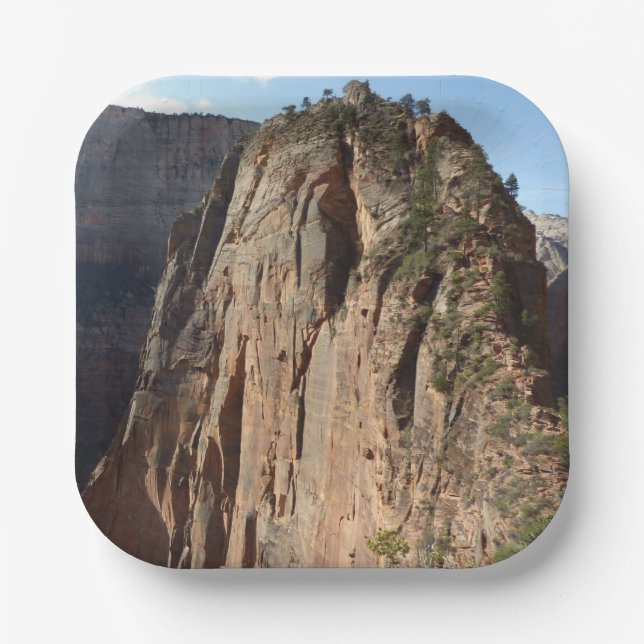 Angels Landing at Zion National Park Paper Plates (Front)
