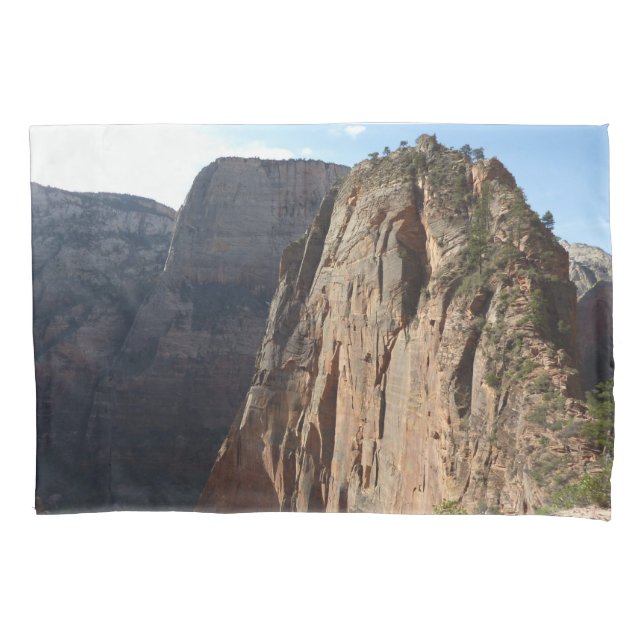Angels Landing at Zion National Park Pillow Case (Front)