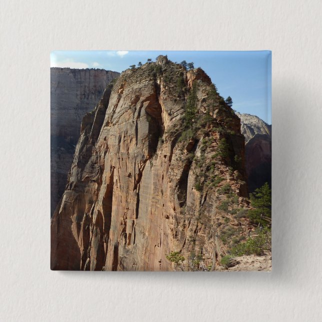 Angels Landing at Zion National Park Pinback Button (Front)