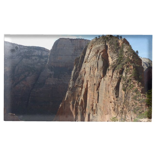 Angels Landing at Zion National Park Place Card Holder (Front)