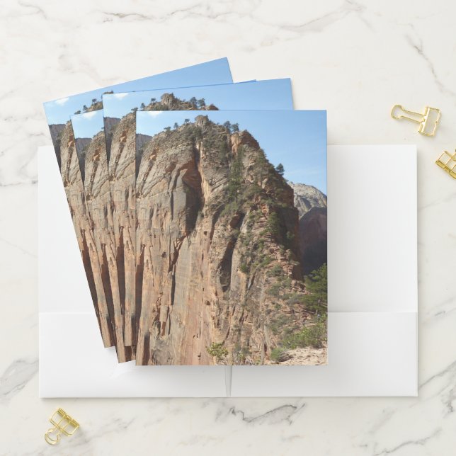 Angels Landing at Zion National Park Pocket Folder (In Situ)