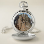 Angels Landing at Zion National Park Pocket Watch