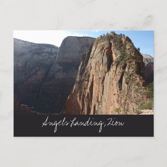 Angels Landing at Zion National Park Postcard (Front)