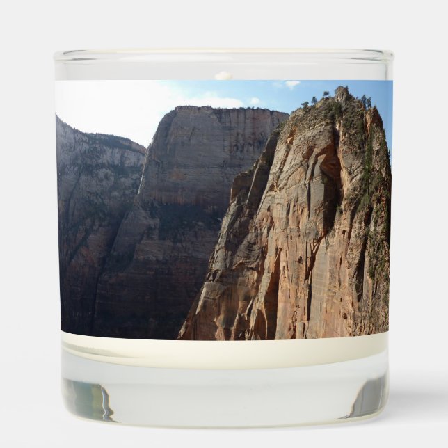 Angels Landing at Zion National Park Scented Candle (Front)