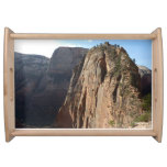 Angels Landing at Zion National Park Serving Tray