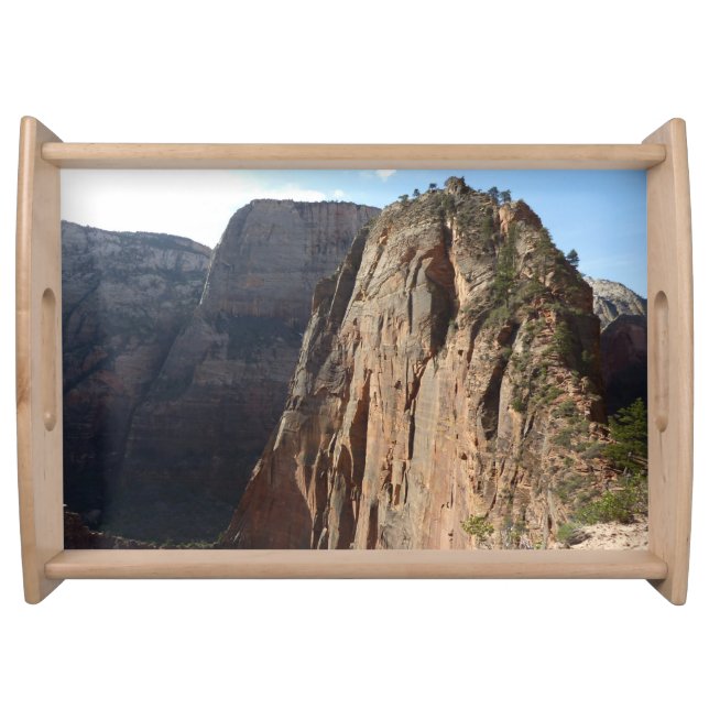 Angels Landing at Zion National Park Serving Tray (Front)