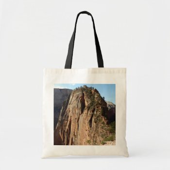 Angels Landing At Zion National Park Tote Bag by mlewallpapers at Zazzle