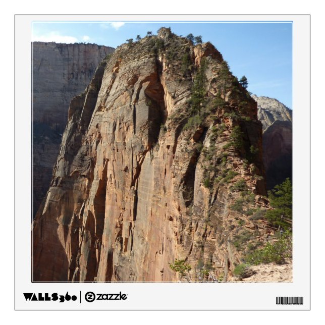 Angels Landing at Zion National Park Wall Sticker (Front)